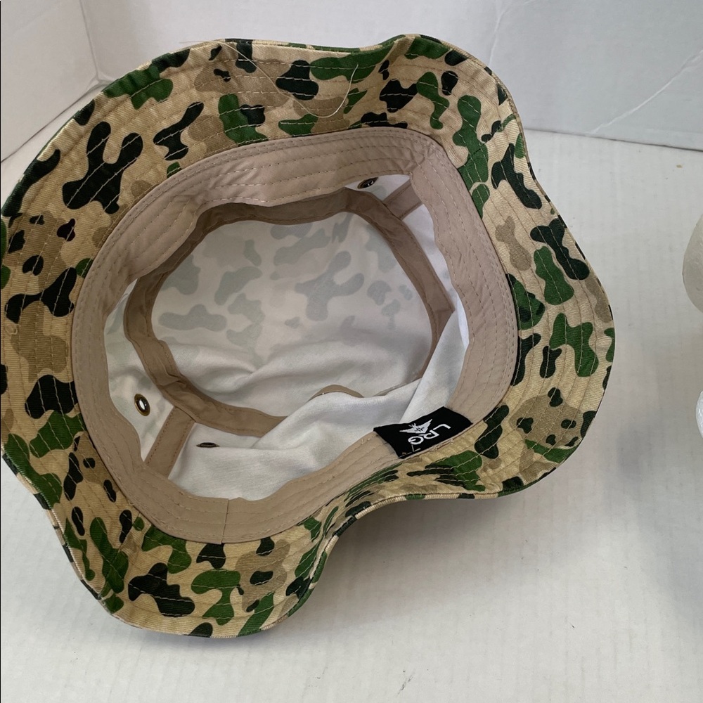 LRG Camo Bucket Hat with Black Embroidered Logo - Picture 6 of 6